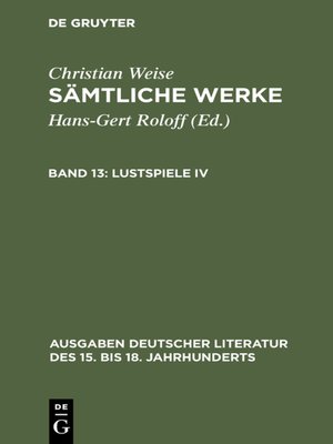 cover image of Lustspiele IV